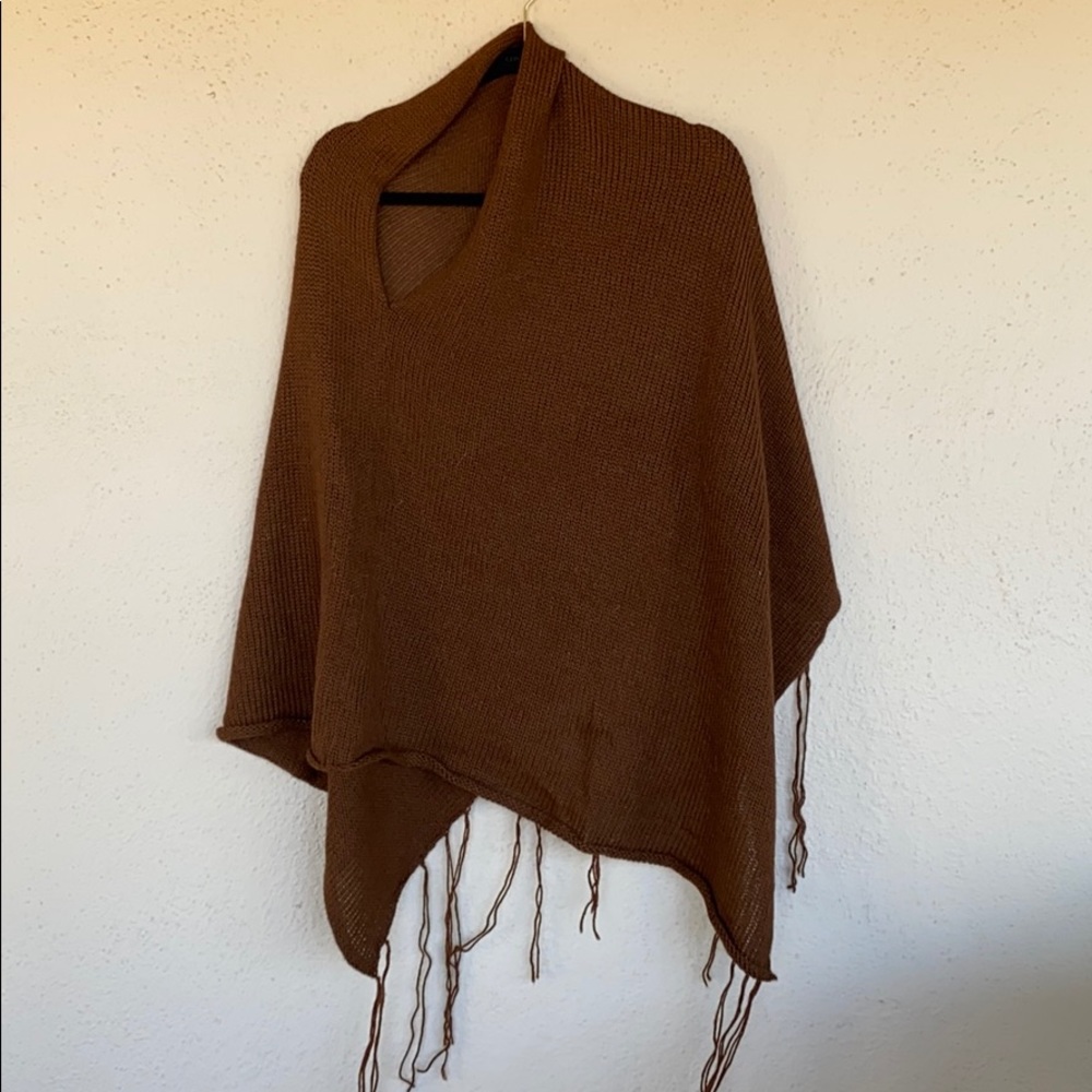 Kate O’Connor Classy Brown Alpaca Poncho